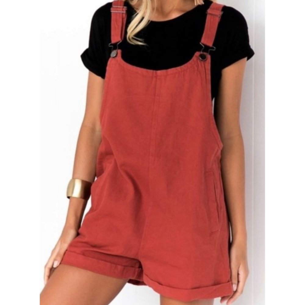 Women's Rust Jumpsuit Romper